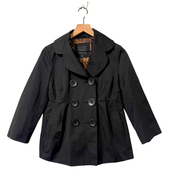Express Black Peplum Lightweight Relaxed Fitted Career Style Jacket Size XS - Picture 1 of 8